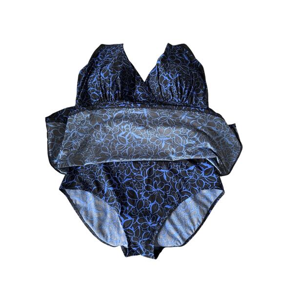 L.L.Bean Shaping Swimwear, Clasp Halter Dress Swimdress Swim Suit, Size 20W Reg - Picture 4 of 8